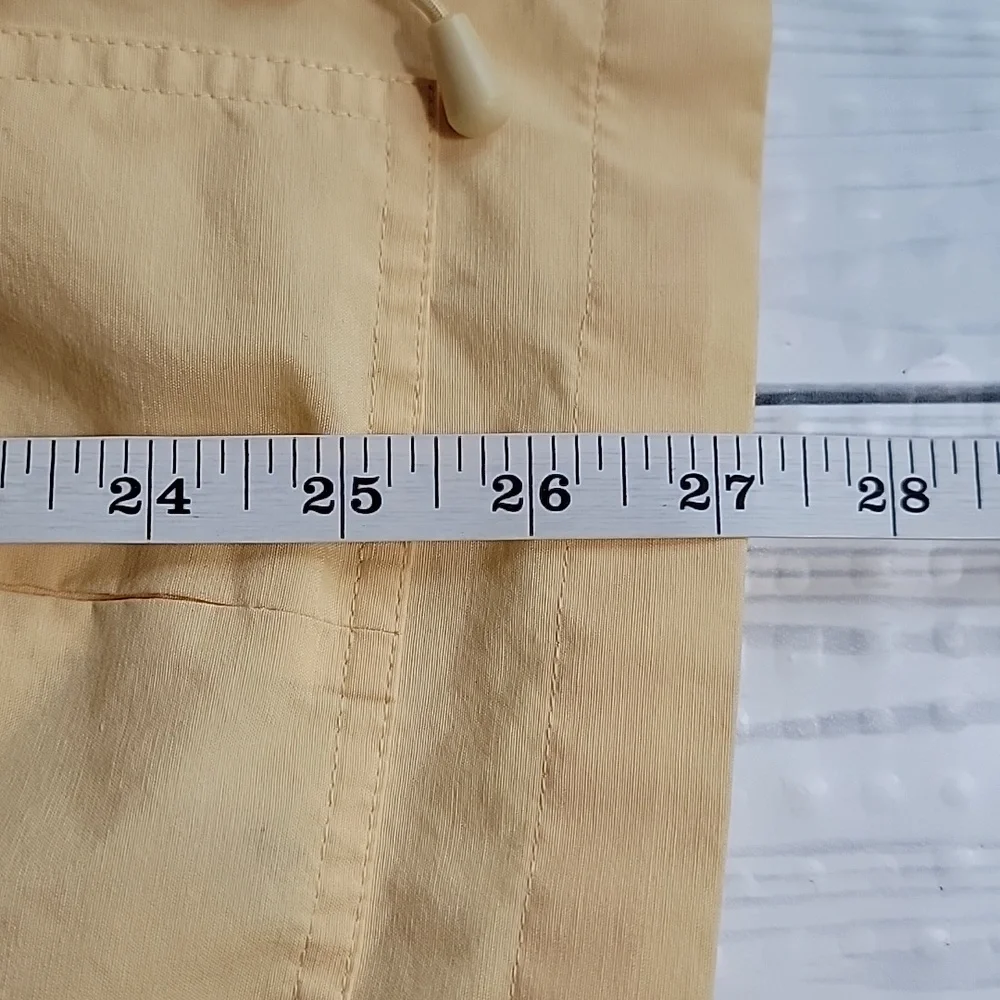 Liz Golf Windbreaker Light Yellow Women's Utility Jacket - Size M